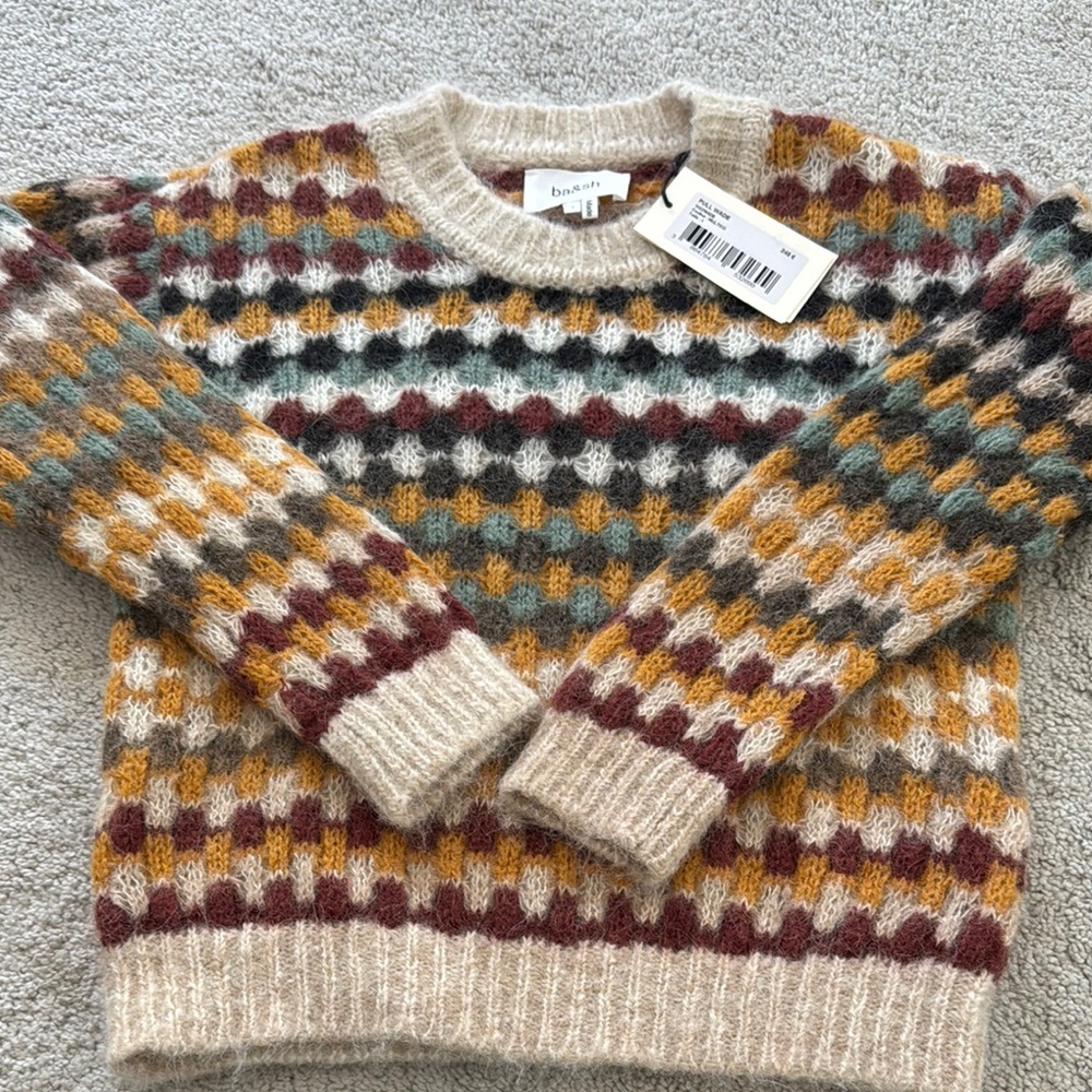 NWT* ba&sh Multicolored Knit Sweater
